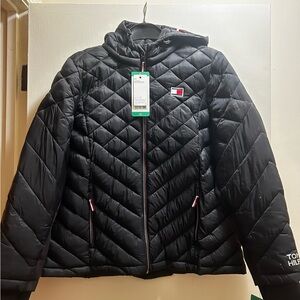Tommy Hilfiger Black Quilted Outerwear